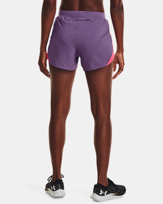 Women's UA Fly-By Elite 3'' Shorts, Purple, pdpMainDesktop image number 1